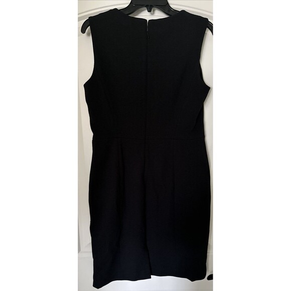 Anne Klein Women's Textured Sleeveless Sheath Dress Formal Casual Chic Black 8 - Picture 10 of 13